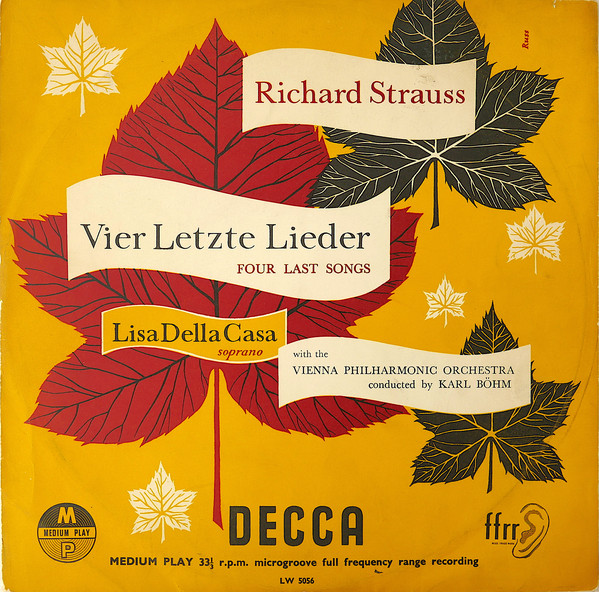 Richard Strauss - Vier Letzte Lieder - Used Vinyl Record image 1