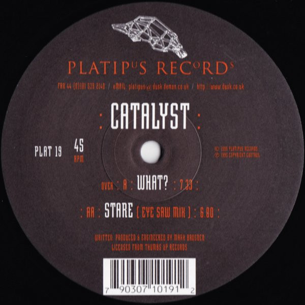 Catalyst - What? / Stare - Used Vinyl Record 12" image 1