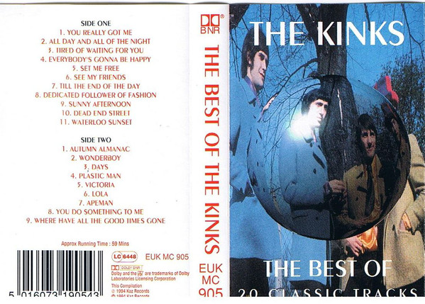 Kinks - Best Of - Used Cassette image 1