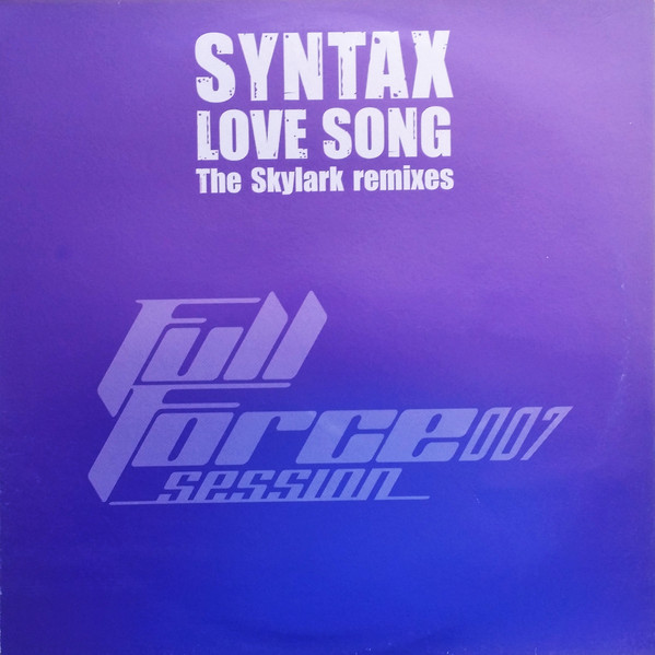 Syntax - Love Song (The Skylark Remixes) - Vinyl Record 12" image 1