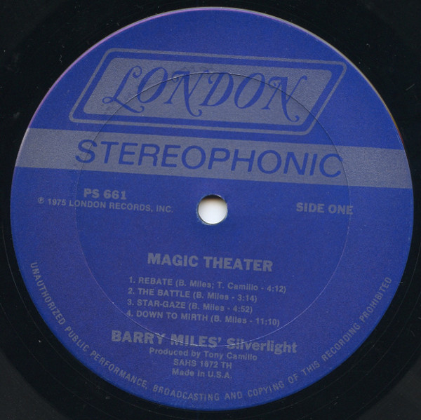 Barry Miles - Magic Theater - Used Vinyl Record image 1