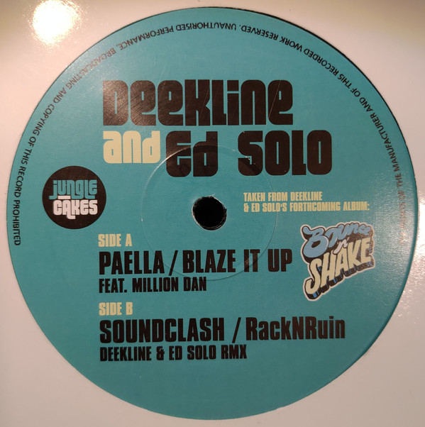 DJ Deekline & Ed Sol - Paella / Blaze It Up - Vinyl Record 12" image 1