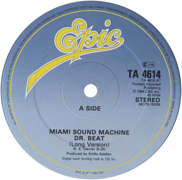 Miami Sound Machine - Dr. Beat - Used Vinyl Record 12" image 1