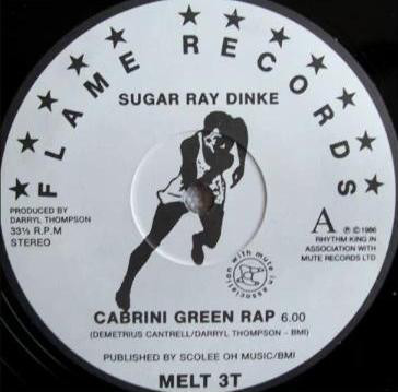 Sugar Ray Dinke - Cabrini Green Rap - Used Vinyl Record 12" image 1
