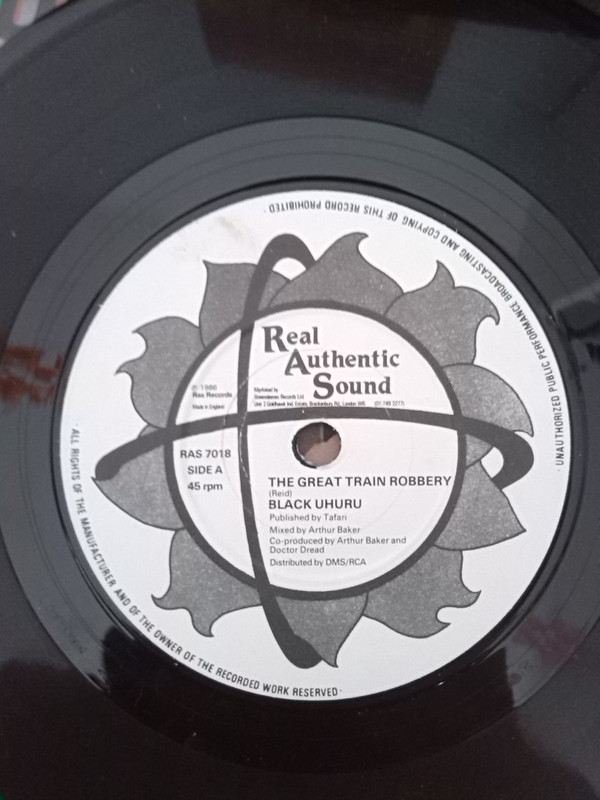 Black Uhuru - Great Train Robbery - Used Vinyl Record 7" image 1