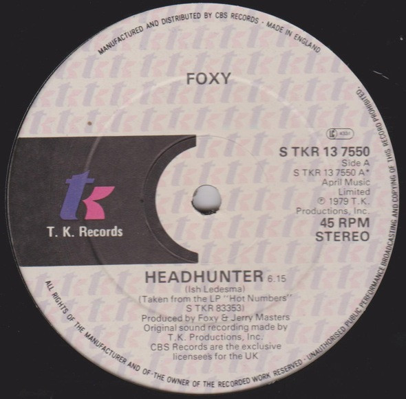 Foxy - Headhunter - Used Vinyl Record 12" image 1