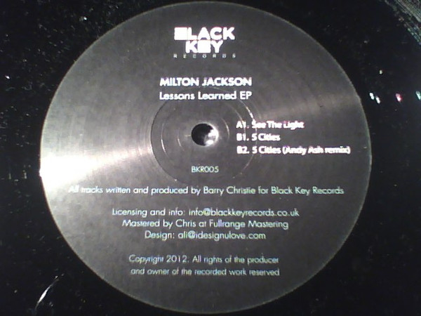 Milton Jackson - Lessons Learned EP - Vinyl Record 12" image 1