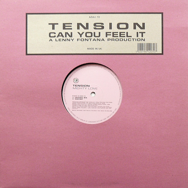 Tension - Can You Feel It - Used Vinyl Record 12" image 1