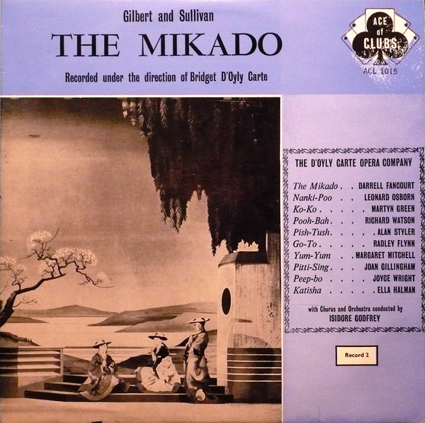 D'Oyly Carte Opera C - Mikado - Used Vinyl Record image 1