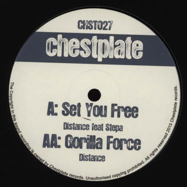 DJ Distance - Set You Free / Gorilla Force - Vinyl Record 12" image 1