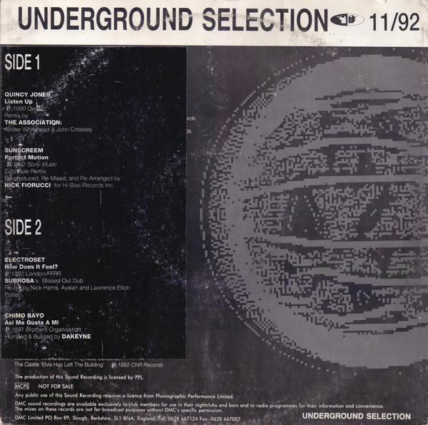 Underground Selection 11/92 - Used image 1