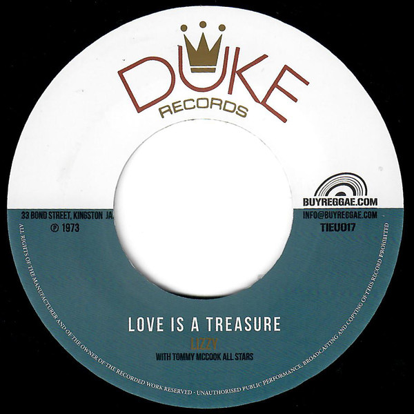 Lizzy - Love Is A Treasure - Vinyl Record 7" image 1