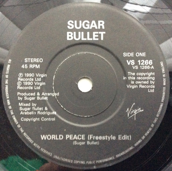 Sugar Bullet - World Peace - Used Vinyl Record 7" image 1