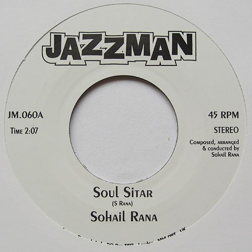 Sohail Rana - Soul Sitar / Sitar Blues - Vinyl Record 7" image 1