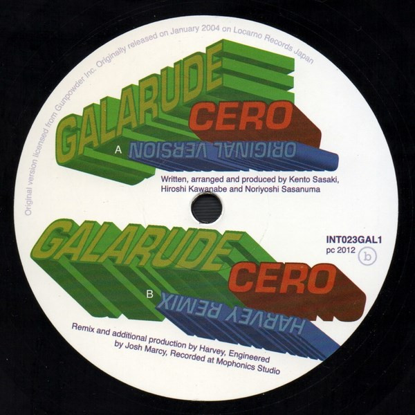 Galarude - Cero - Original & Dj Harvey Remix - Vinyl Record 12" image 1