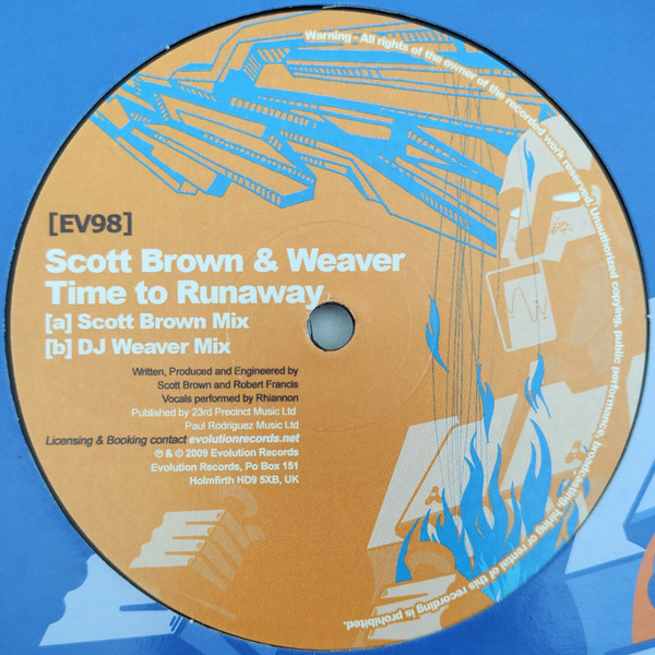 Scott Brown - Time To Runaway - Used Vinyl Record 12" image 1