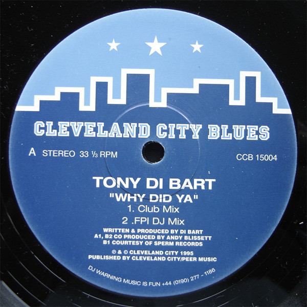 Tony Di Bart - Why Did Ya - Used Vinyl Record 12" image 1