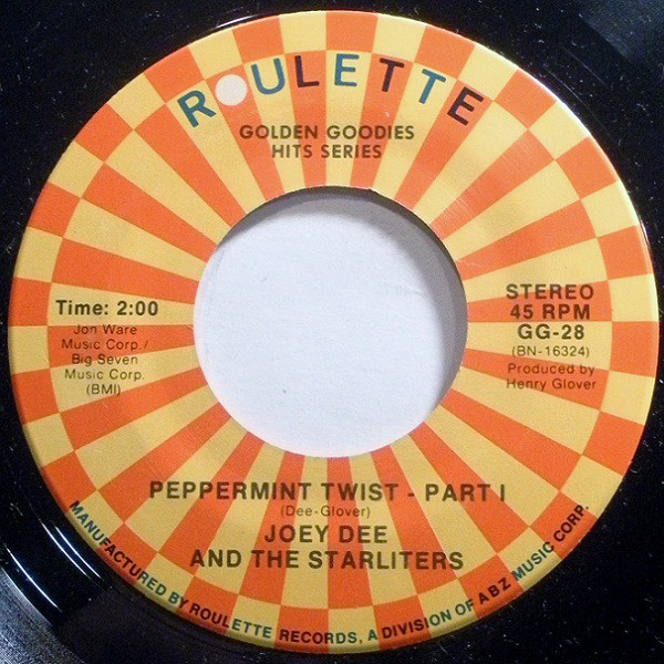 Joey Dee & The Starl - Peppermint Twist - Used Vinyl Record 7" image 1