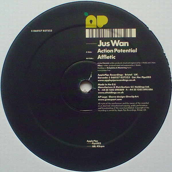 Jus Wan - Action Potential / Affletic - Vinyl Record 12" image 1