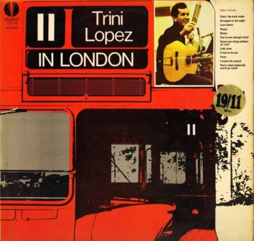Trini Lopez - In London - Used Vinyl Record image 1