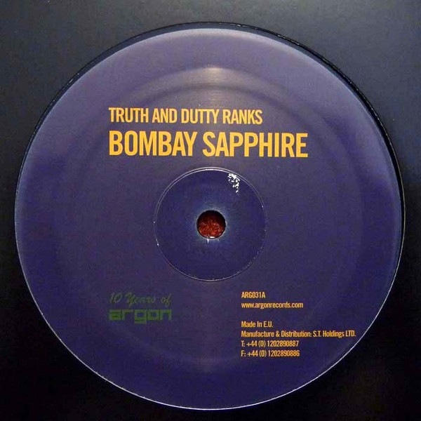 Truth - Bombay Sapphire / Worlds Apart - Vinyl Record 12" image 1