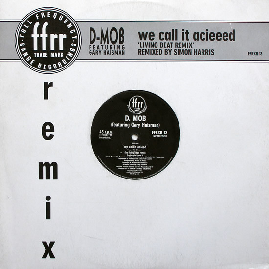 D Mob - We Call It Acieeed 'Living Beat Remix' - Used Vinyl Record 12" image 1