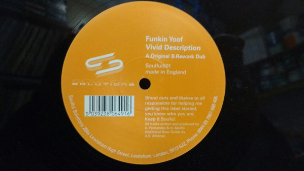 Funkin Yoof - Vivid Description - Used Vinyl Record 12" image 1