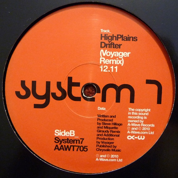 System 7 - Alpha Wave (Plastikman Acid House Mix) / High Plains Drift image 1