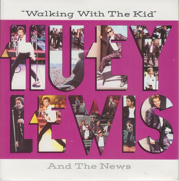 Huey Lewis & The New - Walking With The Kid - Used Vinyl Record 7" image 1