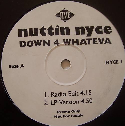 Nuttin' Nyce - Down 4 Whateva - Used Vinyl Record 12" image 1