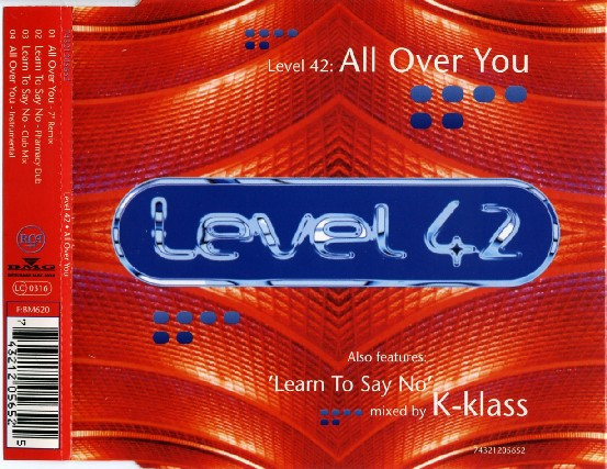 Level 42 - All Over You - Used CD image 1