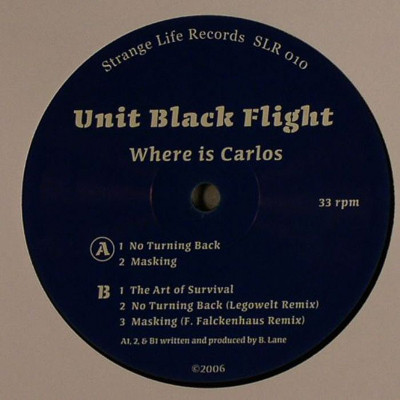 Unit Black Flight - Where Is Carlos - Vinyl Record 12" image 1