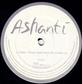 Ashanti - Happy (Conan Liquid Remixes) - Used Vinyl Record 12 image 1