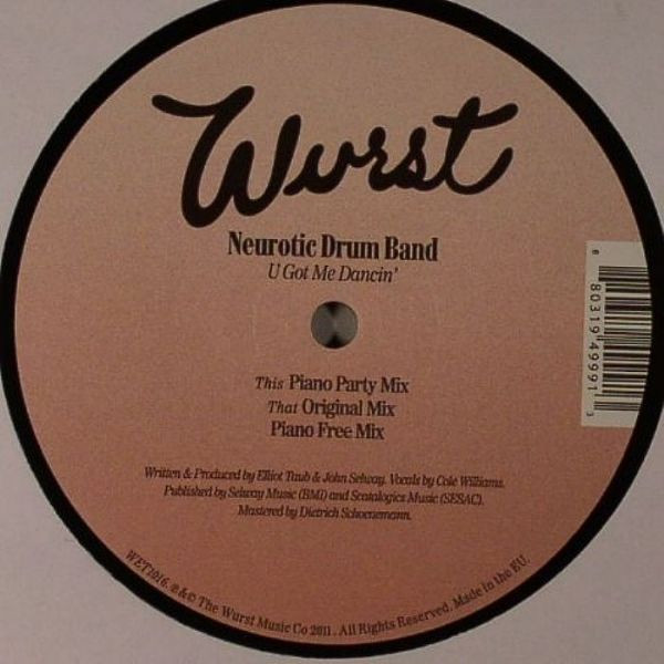 Neurotic Drum Band - U Got Me Dancin' - Vinyl Record 12" image 1