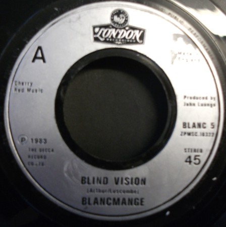 Blancmange - Blind Vision - Used Vinyl Record 7" image 1