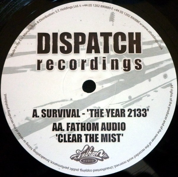 Survival - 'The Year 2133' / 'Clear The Mist' - Vinyl Record 10" image 1