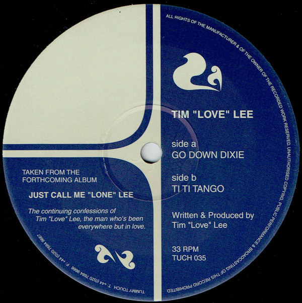 Tim "Love" Lee - Go Down Dixie - Used Vinyl Record 12" image 1