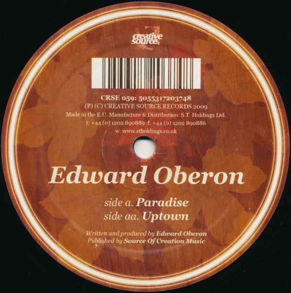 Edward Oberon - Paradise / Uptown - Vinyl Record 12" image 1