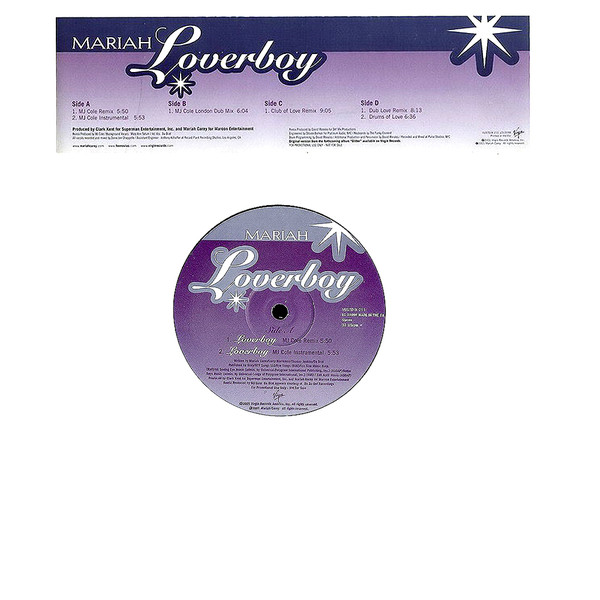 Mariah Carey - Loverboy - Used Vinyl Record 12" image 1
