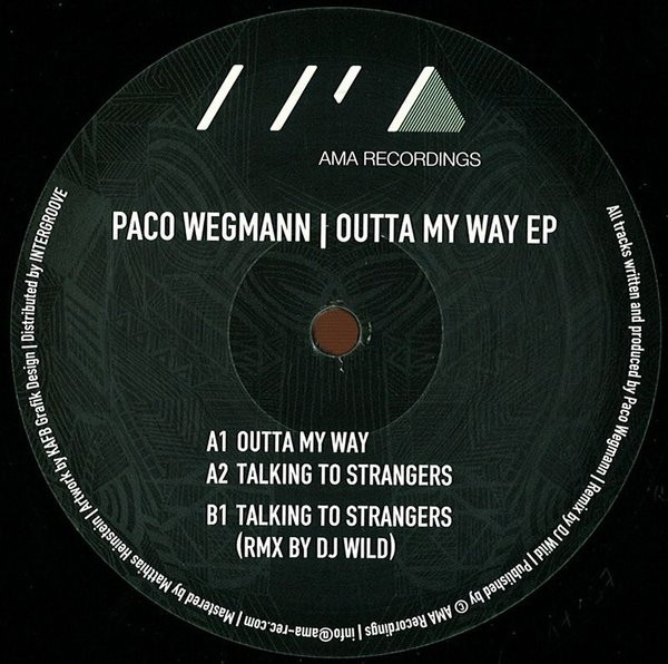 Paco Wegmann - Outta My Way EP - Vinyl Record 12" image 1