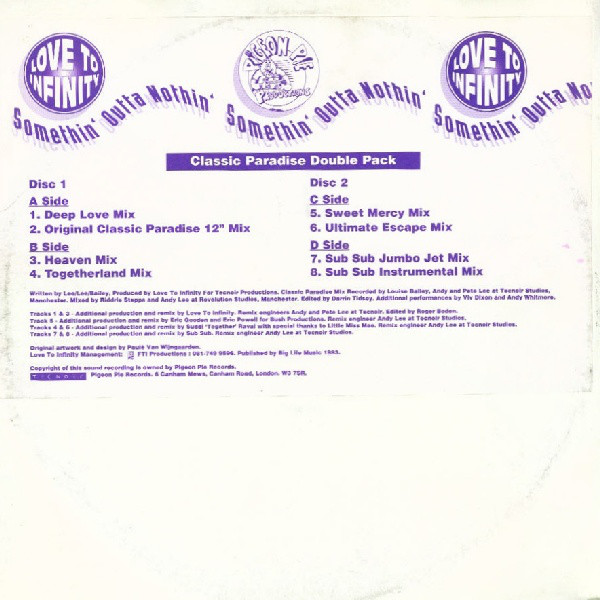 Love To Infinity - Somethin' Outta Nothin' - Used Vinyl Recor image 1