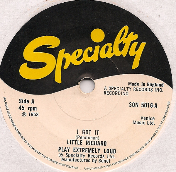 Little Richard - I Got It - Used Vinyl Record 7" image 1