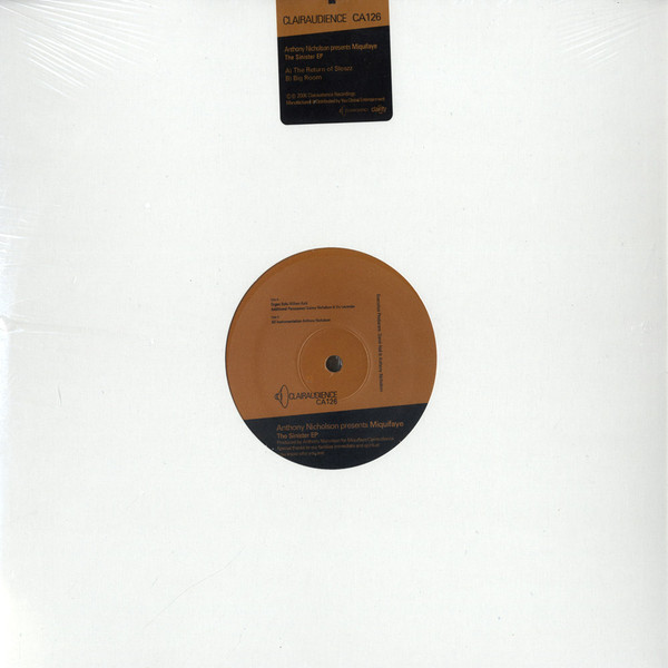 Anthony Nicholson - Sinister EP - Vinyl Record 12" image 1