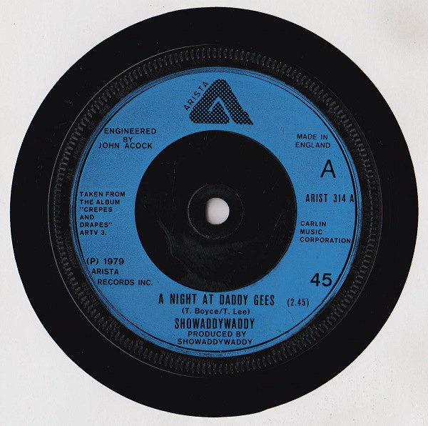 Showaddywaddy - A Night At Daddy Gees - Used Vinyl Record 7" image 1