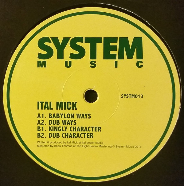 Ital Mick - Babylon Ways - Vinyl Record 12" image 1