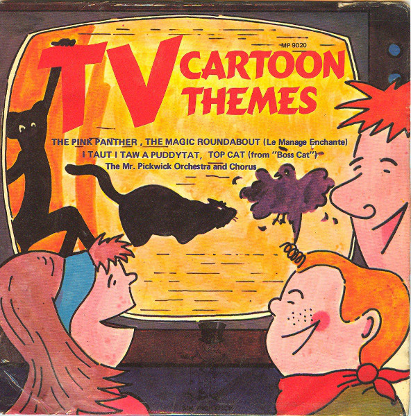 Mr. Pickwick Players - TV Cartoon Themes - Used Vinyl Record 7" image 1