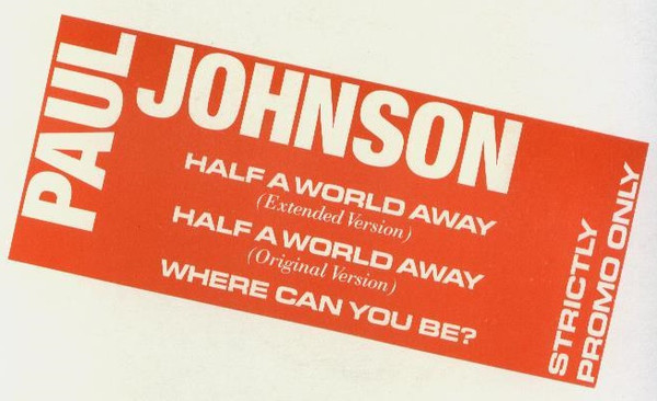 Paul Johnson - Half A World Away - Used Vinyl Record 12" image 1