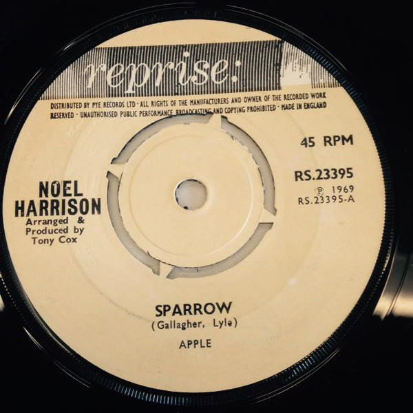 Noel Harrison - Sparrow - Used Vinyl Record 7" image 1