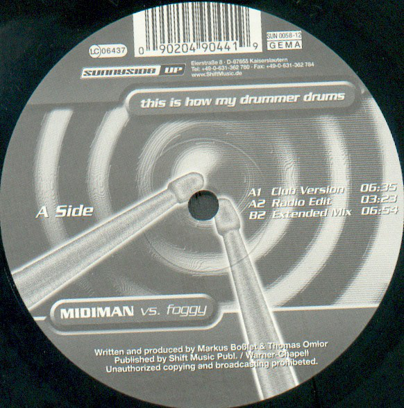 Midiman - This Is How My Drummer Drums - Used Vinyl Record 12" image 1