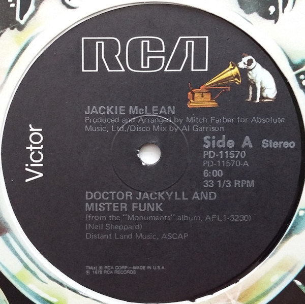 Jackie McLean - Doctor Jackyll And Mister Funk - Used Vinyl Record 12" image 1